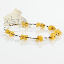 Wholesale Baltic amber bracelet with wire Wholesale Baltic amber bracelet with wire